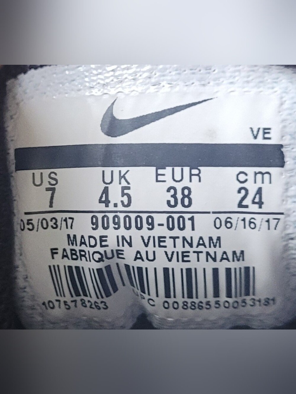 Size 7 Nike In Season TR 7 Black Running Women Sneakers 909009-001 - Picture 6 of 7